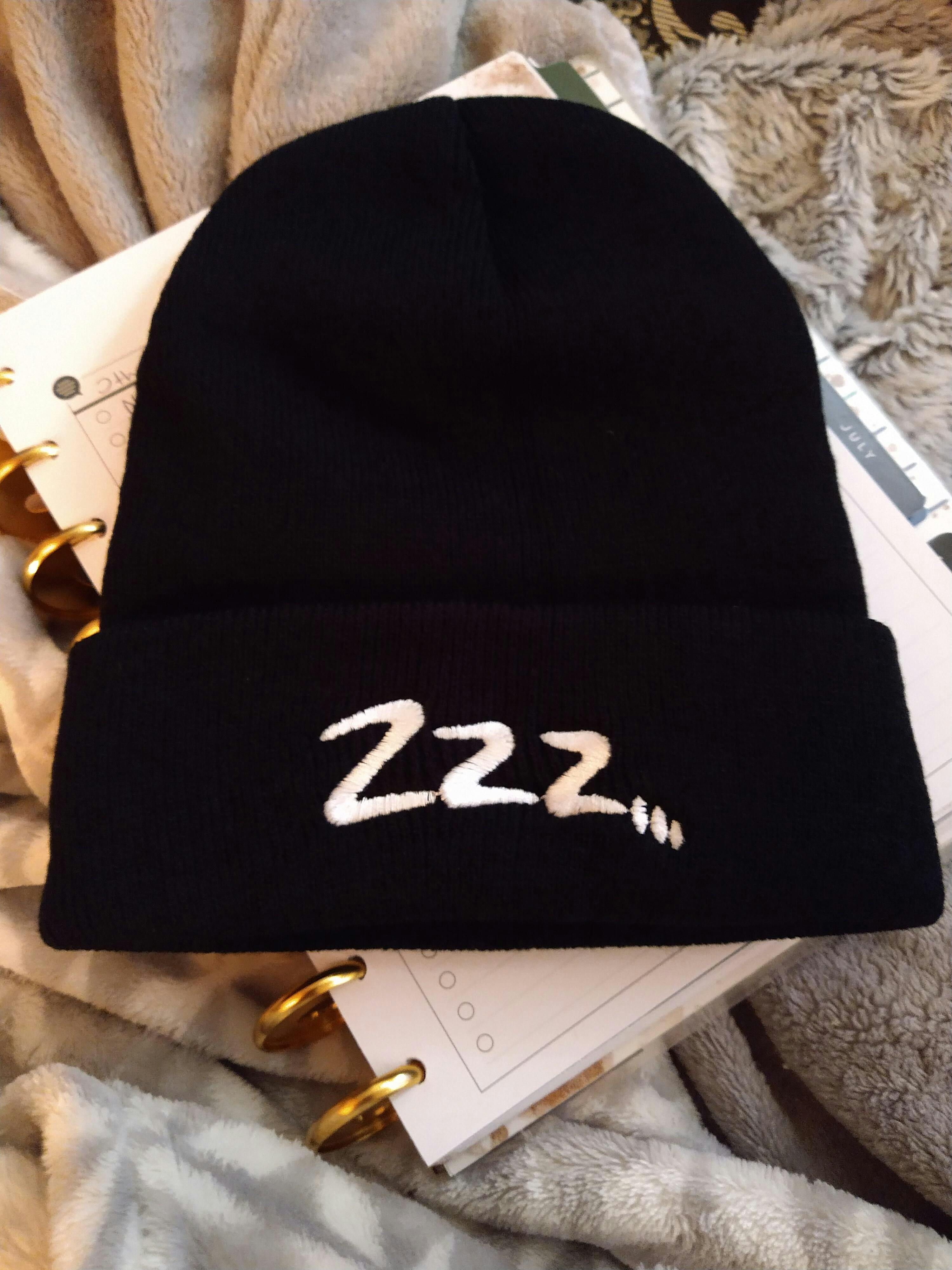 Black Triple Z Beanie | Suga - BTS - Fashion Chingu