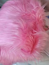 Hot Pink Luxury Long Pile Shaggy Faux Fur Fabric