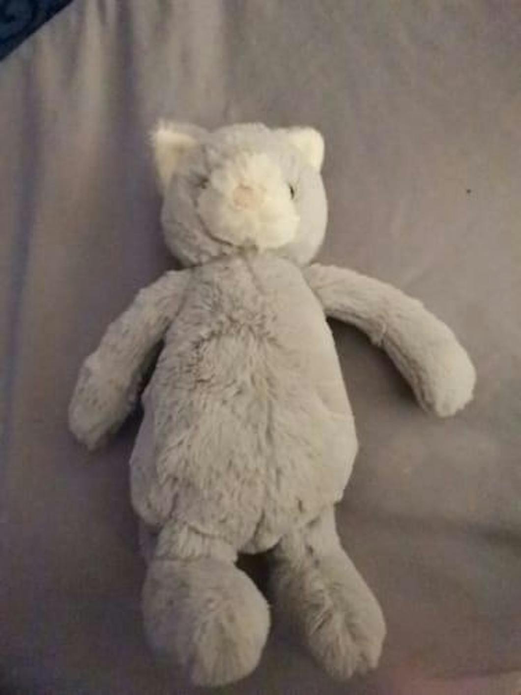 Peluche Gato Gris Pequeño