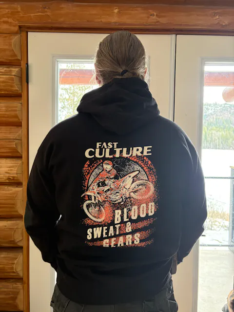 Bike Blood Hoodie Black