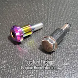 M6 x 1.00 x 25mm Titanium Motor Head Shoulder Bolt