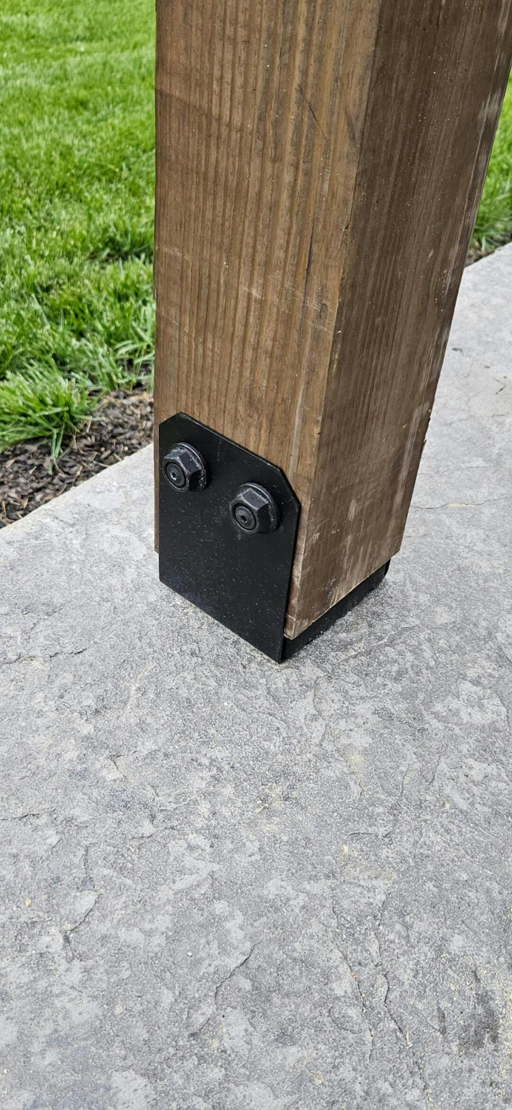 Simpson APRTR Rigid Tie Rail Connector Black Powder Coat Fasteners Plus