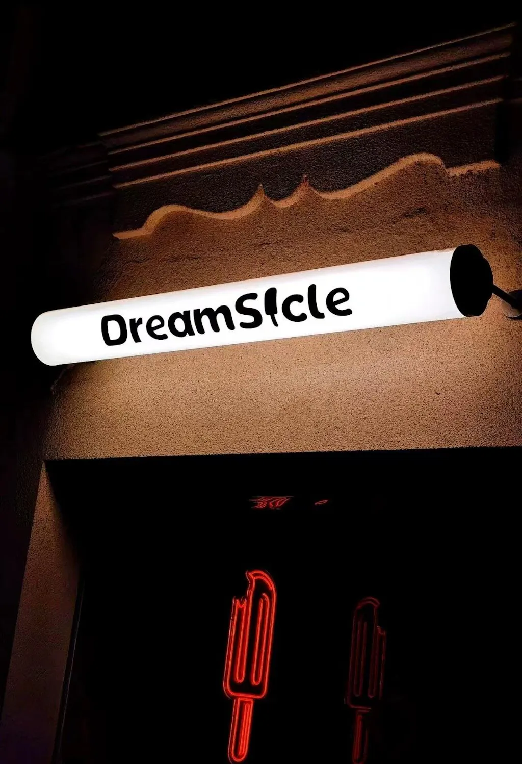 Custom Acrylic Tube Light Box With Black Bracket– Wall Mount LED Sign for Storefront, minimalist spaces, studios