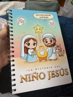 Libro para Colorear y Aprender – La Historia del Niño Jesús ✨