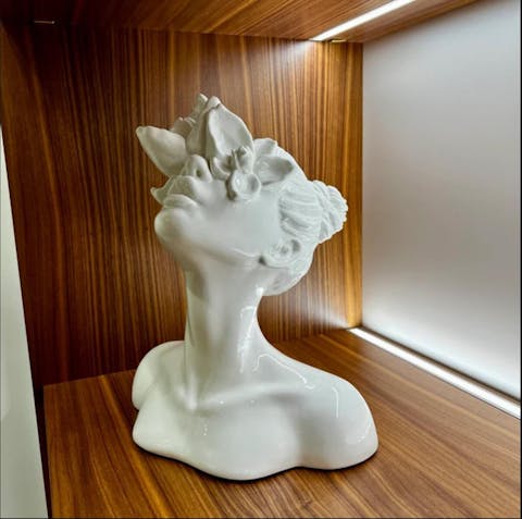 Sculpture "Daughter of the Faun" white