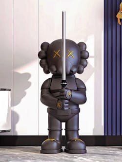 Decorative Sculpture in Modern Design – Black Samurai Figure