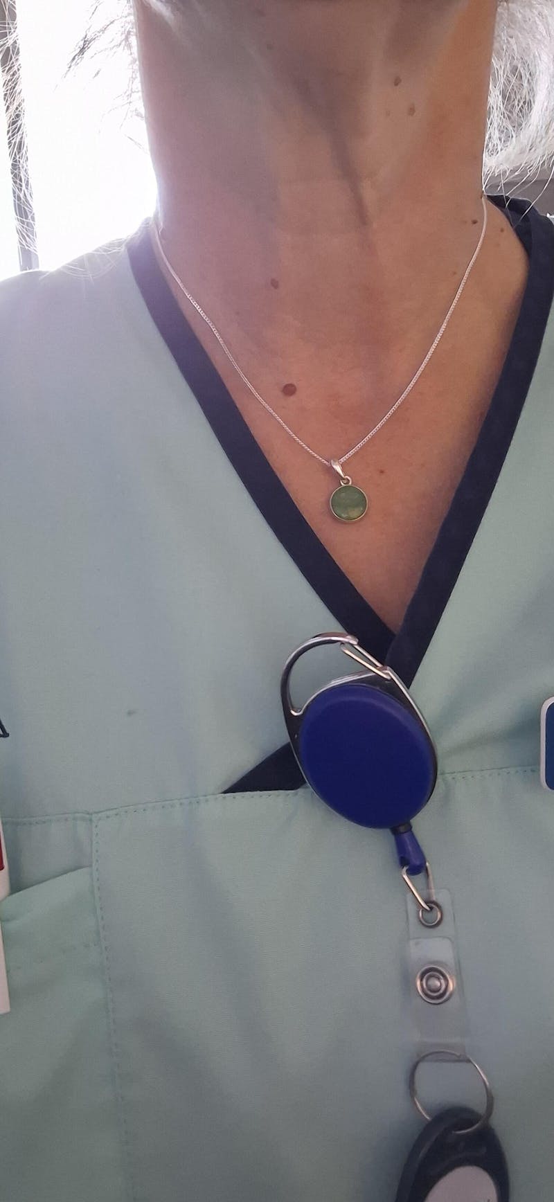 Round Ashes Cremation Necklace