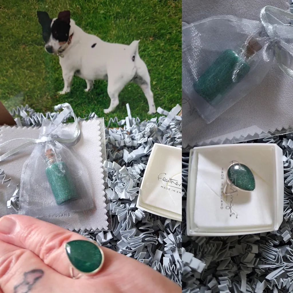 Tear Drop Ashes Ring