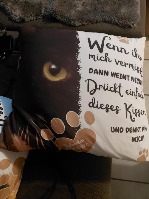 Personalisiertes Kissen - Wenn du mich vermisst