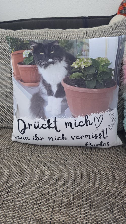 Personalisiertes Kissen - Drück mich wenn ...