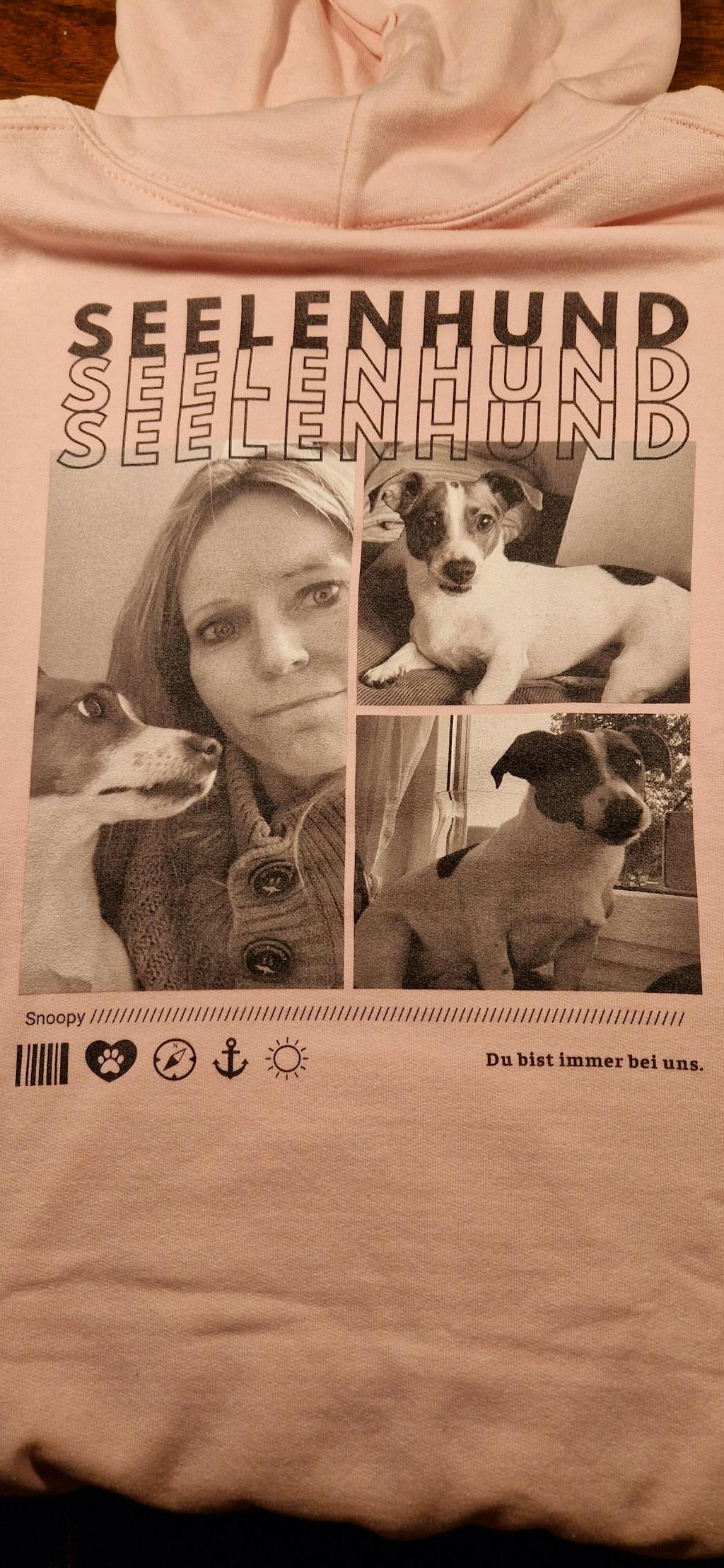Personalisierter Hoodie "Seelenhund" - Backprint