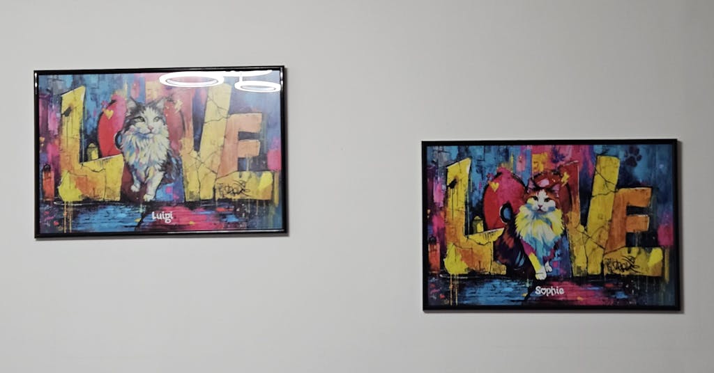 Personalisiertes Poster - "Love" Katzenbesitzer