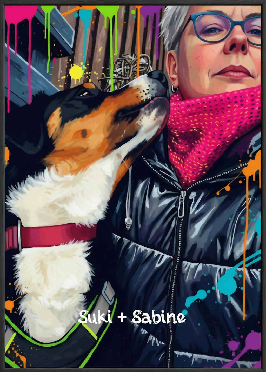 Personalisiertes Poster – Kunstportrait "Street Art Stil"