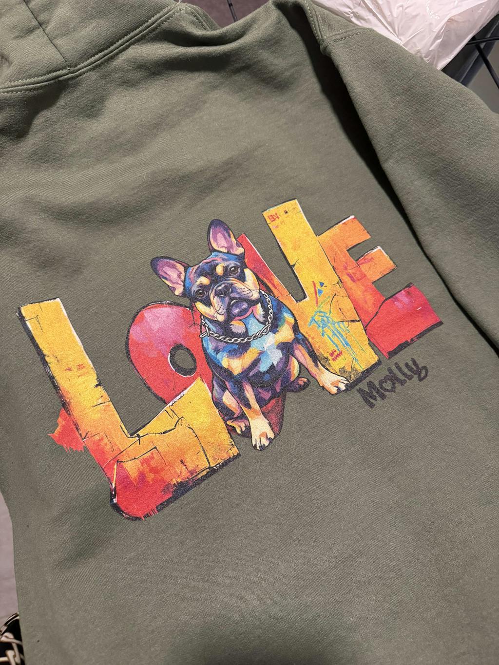 Personalisierter Hoodie "Seelenhund" - Backprint