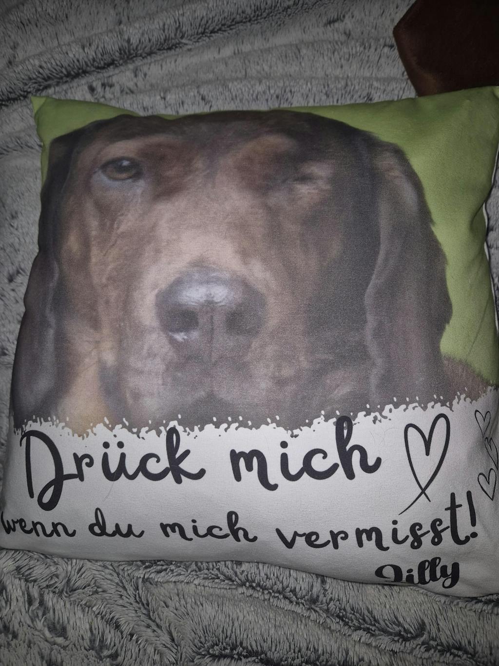 Personalisiertes Kissen - Drück mich wenn ...
