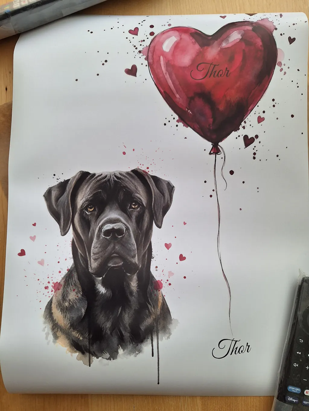 Personalisiertes Poster "Herzballon"