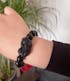 Handcrafted Black Obsidian Pixiu Bracelet for Wealth