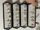 SET OF 12 KOREAN EARRINGS WITH PERSONALISED JEWELLERY BOX