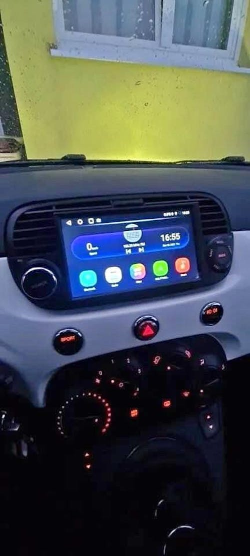 Autoradio per Fiat 500s 7" | 2007-2014 | Android | Bluetooth | CarPlay | Android Auto | 4GB/8GB Ram