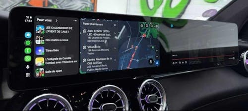 Autoradio per Mercedes Classe C W205, GLC X253, 12.3" + 12.3" | 2015-2022 | Android | Bluetooth | CarPlay | Android Auto | 8/128GB Ram