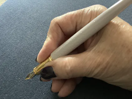 The Bijou Fountain Pen - Sandcastle Clay — Ferris Wheel Press UK
