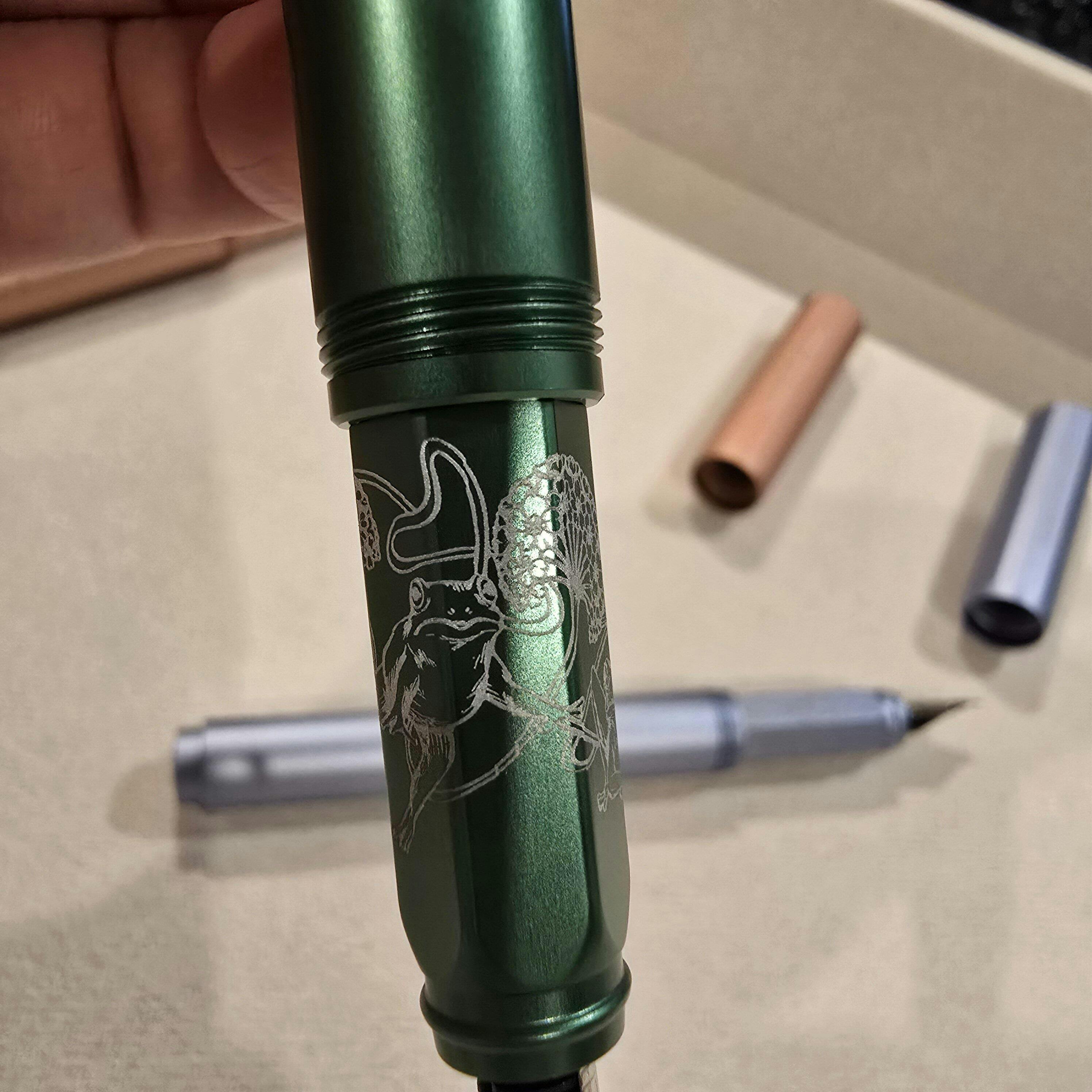 Aluminum Carousel Fountain Pen - Book of Botany — Ferris Wheel Press