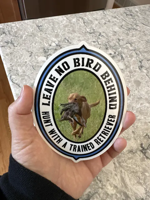 Custom Made Hunting Color Dog Decals (Size of Decal 3.85 X 5)