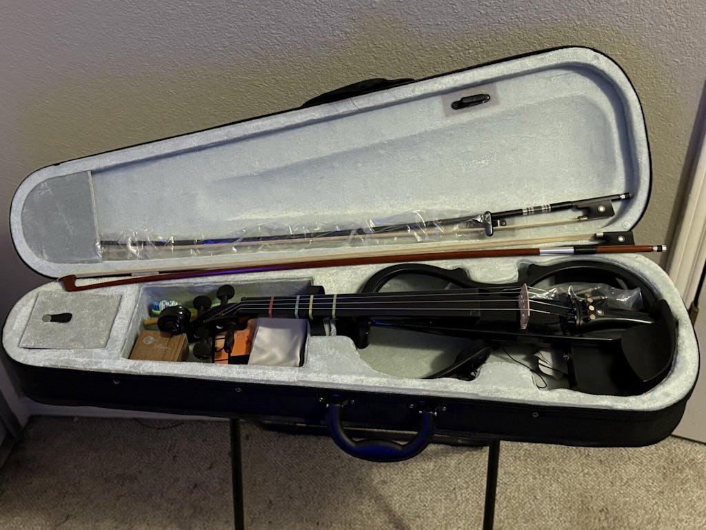 4/4 Purple Lacquer Electric Violin EX2