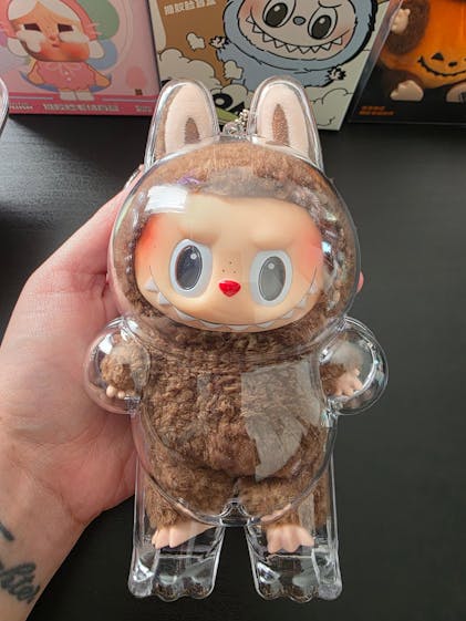 Labubu Protective Case Cover Transparent Plushie Display | Labubu