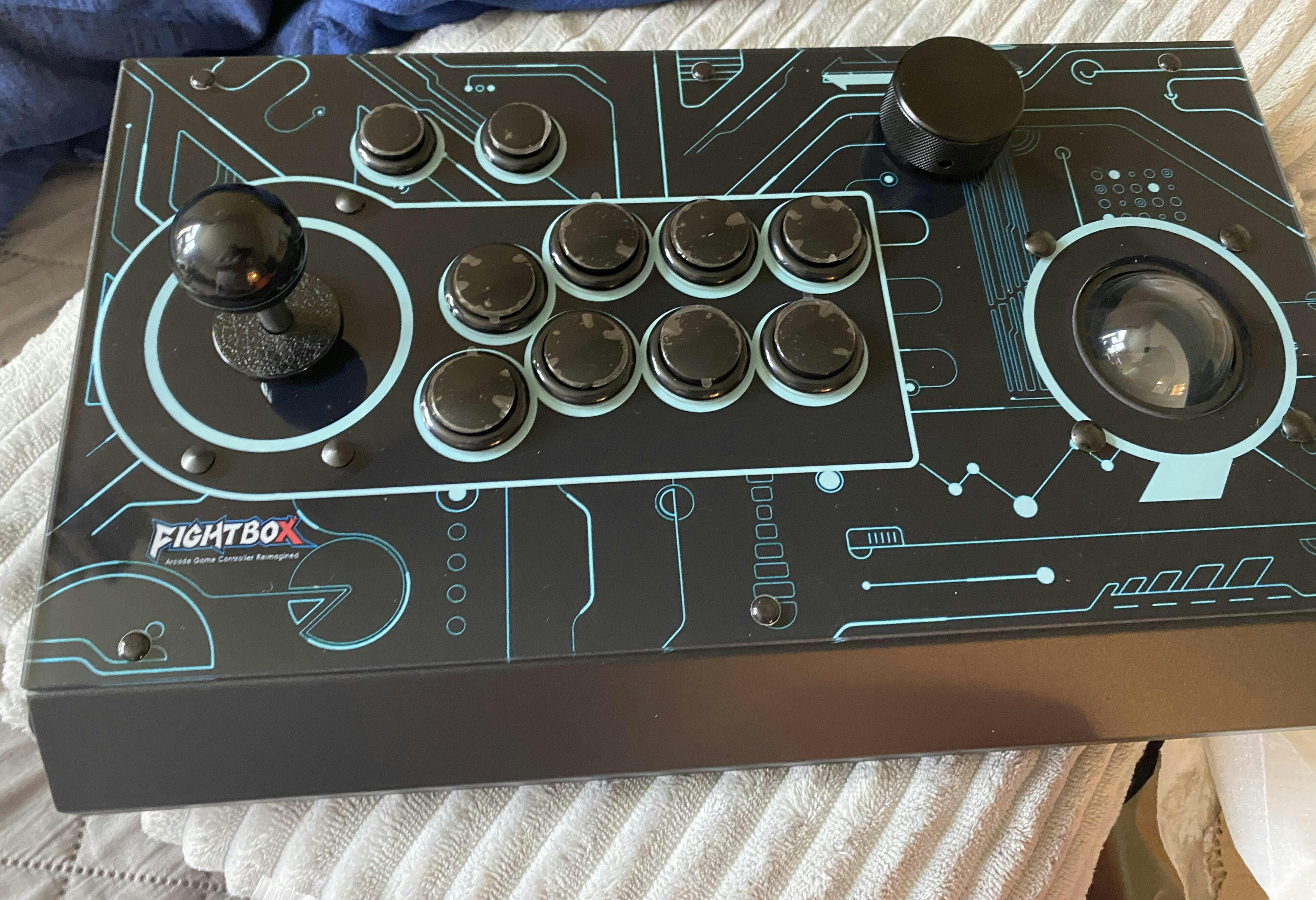 FightBox R10-PRO Arcade Fight Stick With Trackball&Spinner Retro