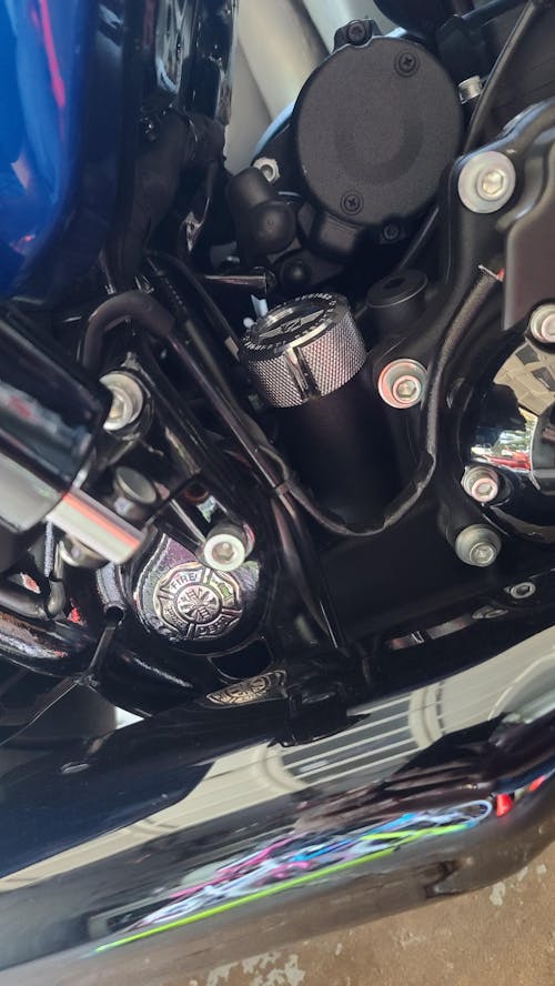 HarleyDavidson StainlessSteel / Black Custom Swing Arm Covers Americ