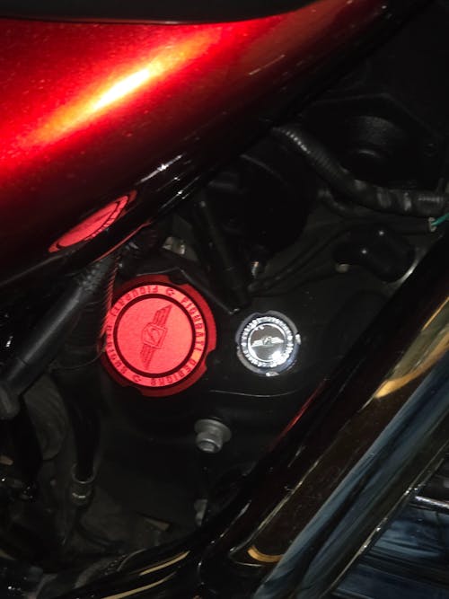 Magnetic Transmission Dipstick for Harley-Davidson All Models - Knurled Silver