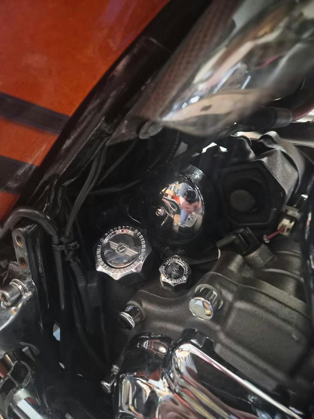 Magnetic Transmission Dipstick for Harley-Davidson All Models - Curved Silver