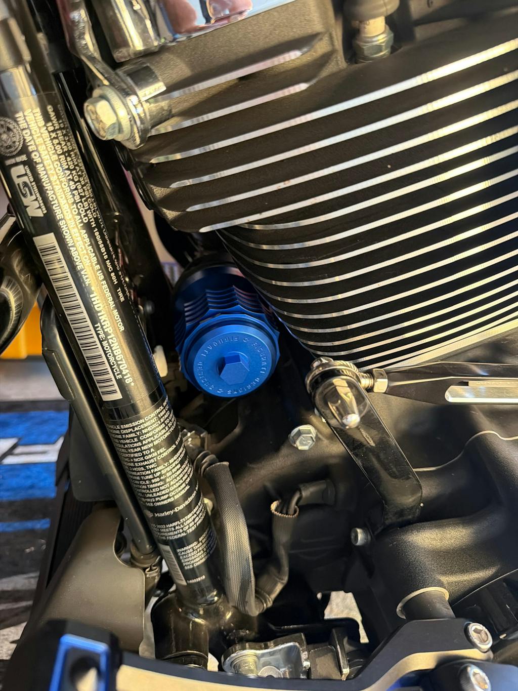 Performance Magnetic Oil Filter for Harley-Davidson All Models (1984-2026) - Blue