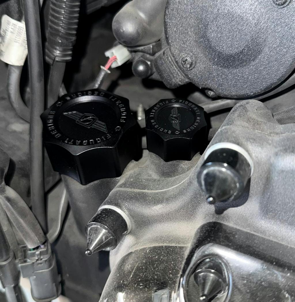 Performance Magnetic Dipstick Kit for Harley-Davidson M8 (2017-2026) - Curved Black