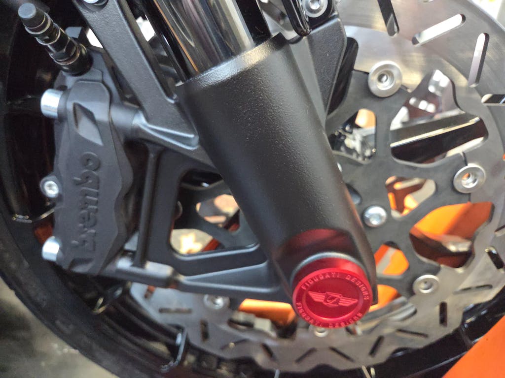 Performance Aluminum Front Axle Nut Covers - Red