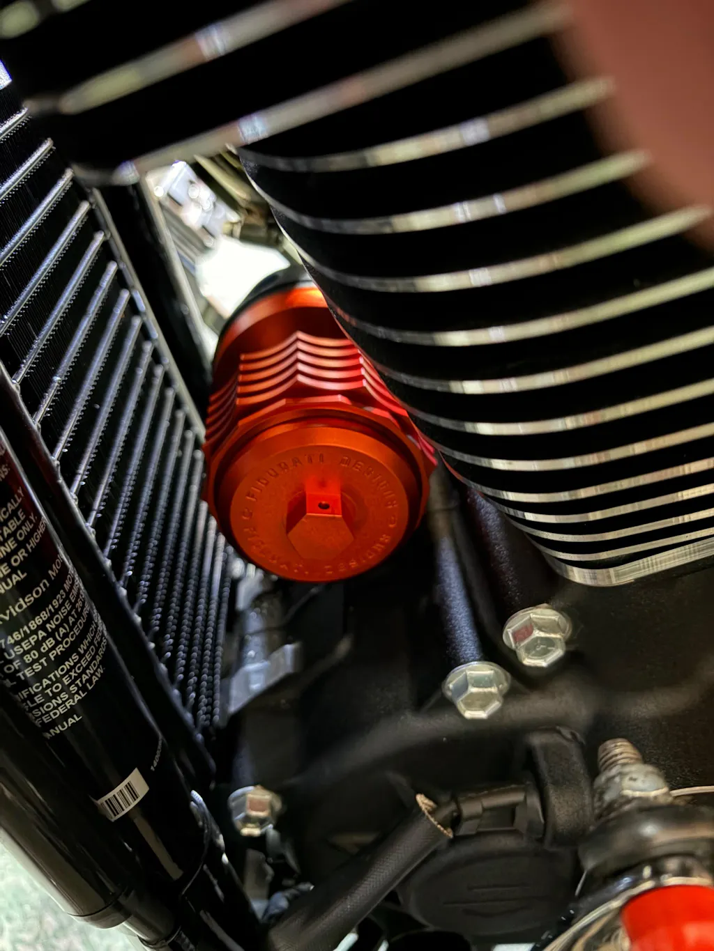 Performance Magnetic Oil Filter for Harley-Davidson All Models (1984-2026) - Orange