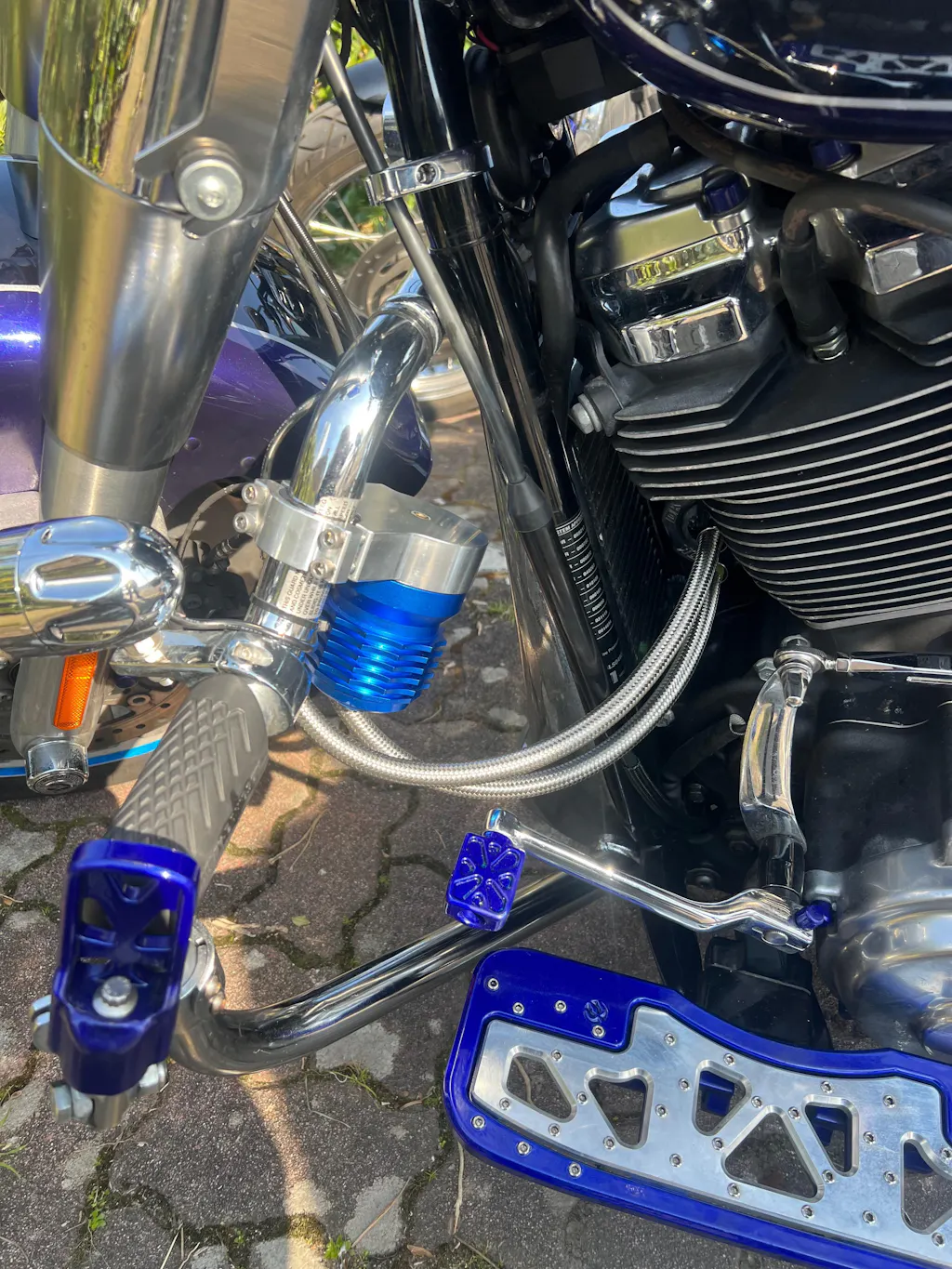 Performance Magnetic Oil Filter for Harley-Davidson All Models (1984-2026) - Blue