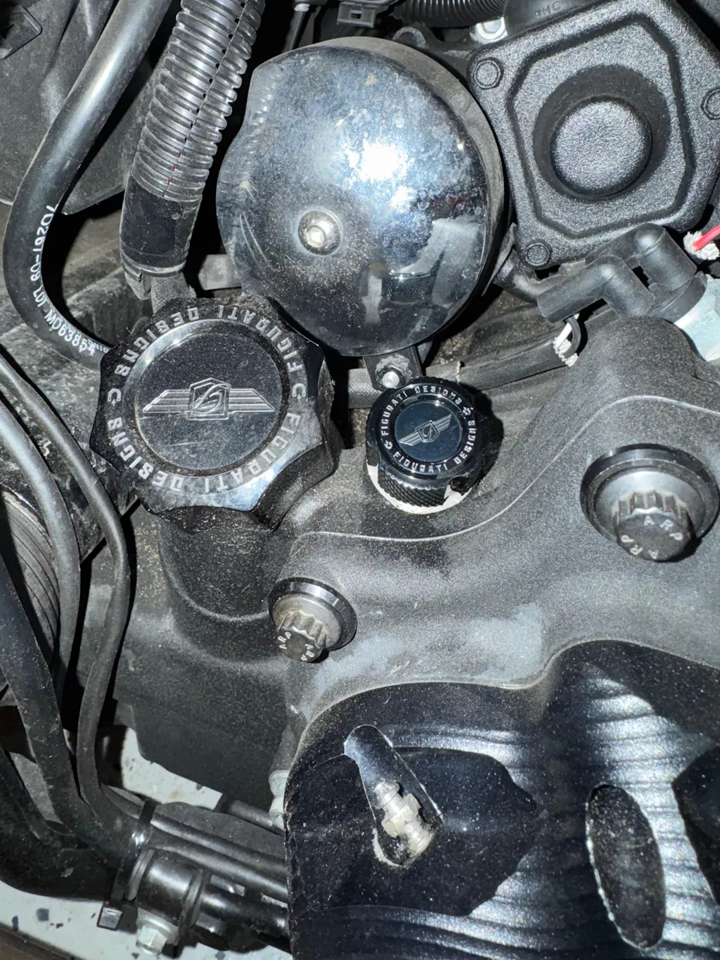 Magnetic Transmission Dipstick for Harley-Davidson All Models - Knurled Black