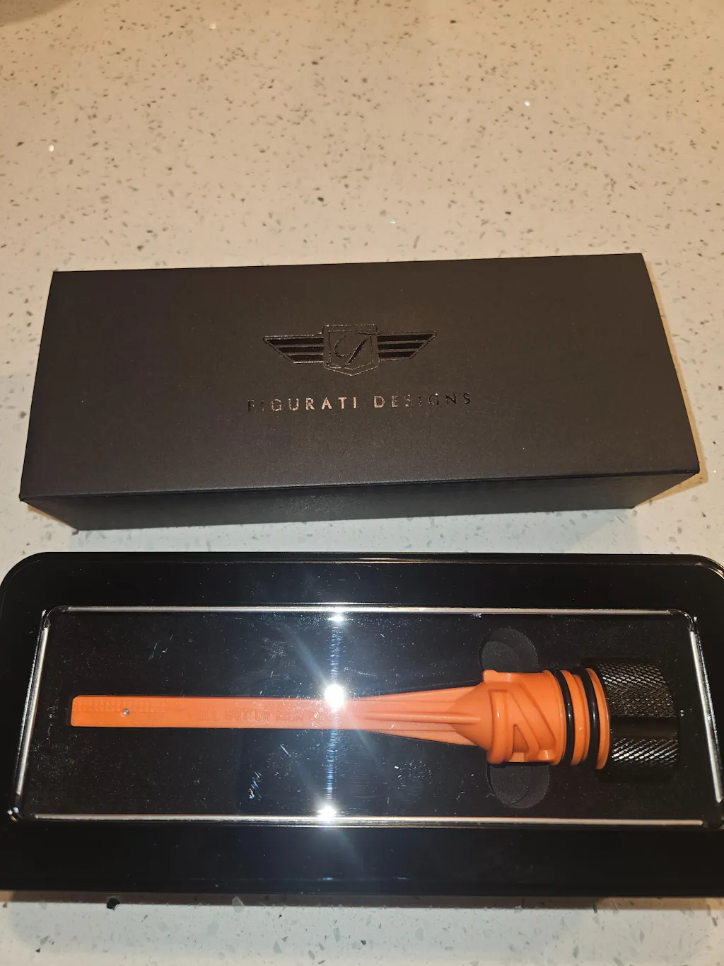 Custom Magnetic Dipstick for Harley-Davidson M8 Softail (2018-2025) - Knurled Black