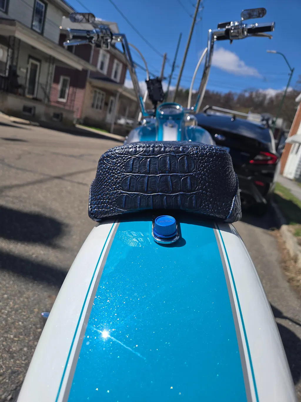 Performance Seat Screw - Knurled Blue