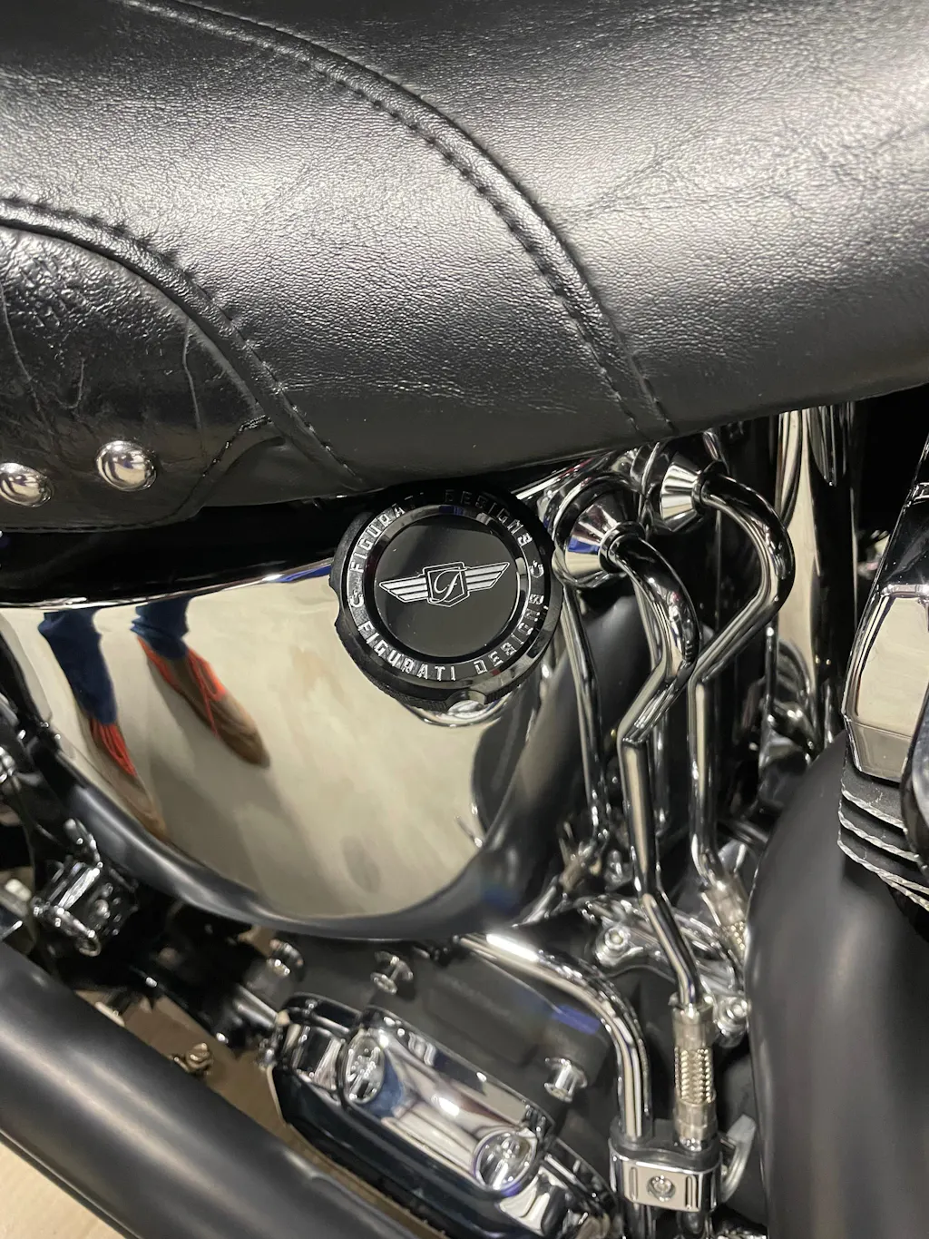 Magnetic Dipstick for Harley-Davidson Softail (2000-2017) - Knurled Black