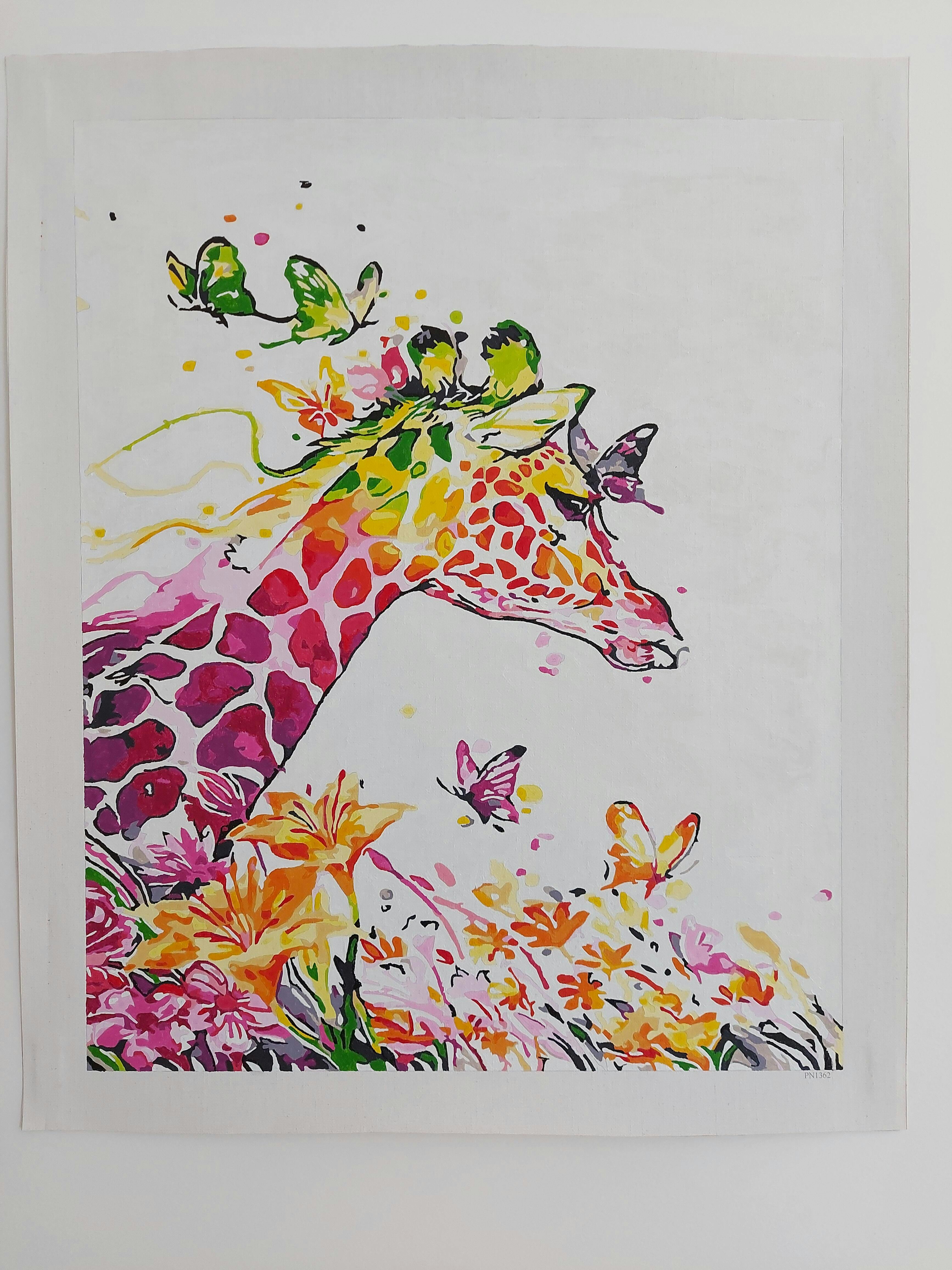 peinture par numéros - girafe - HEMA