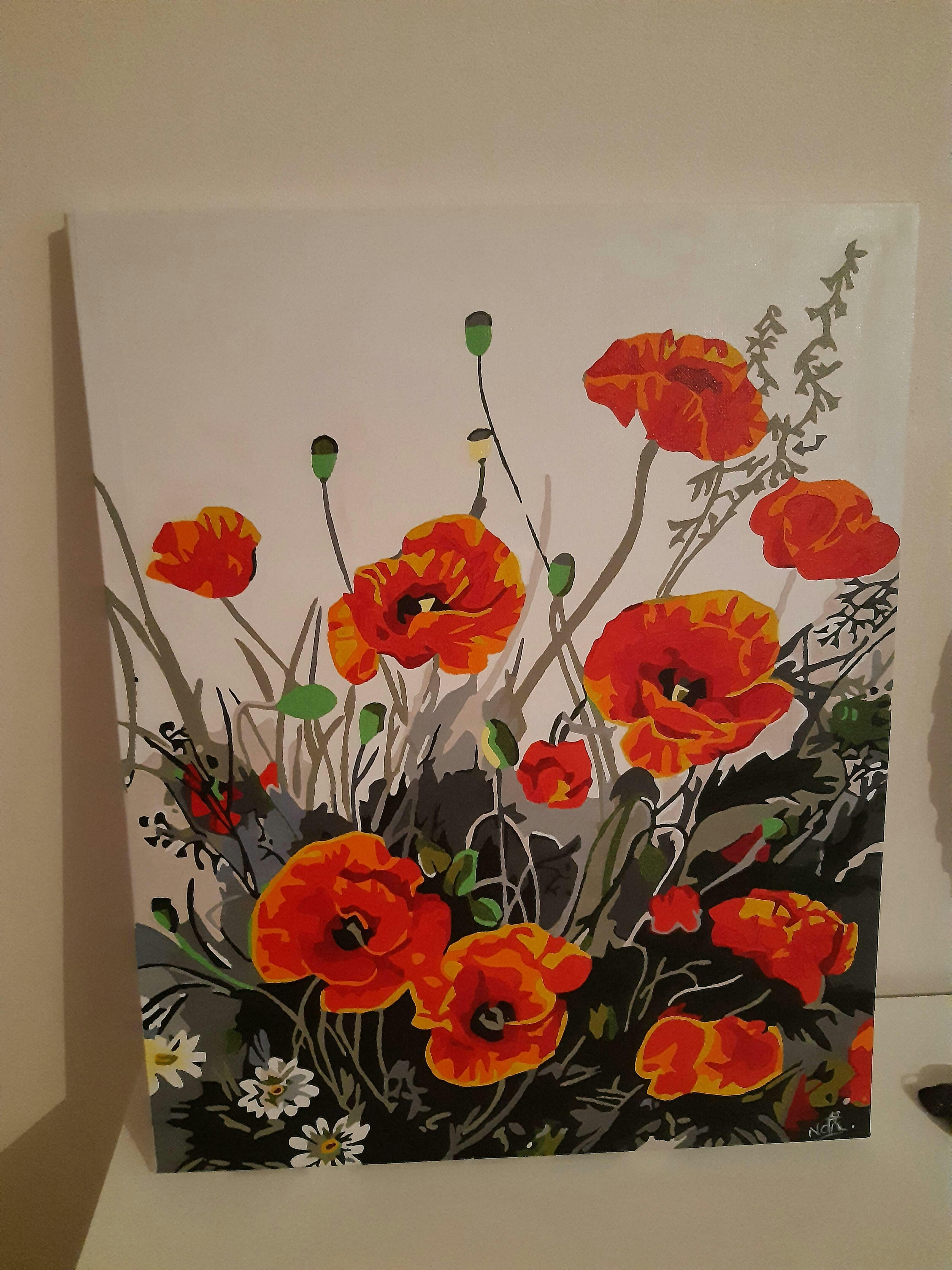 Poppies MINI Paint-by-Number Kit – Art Center East