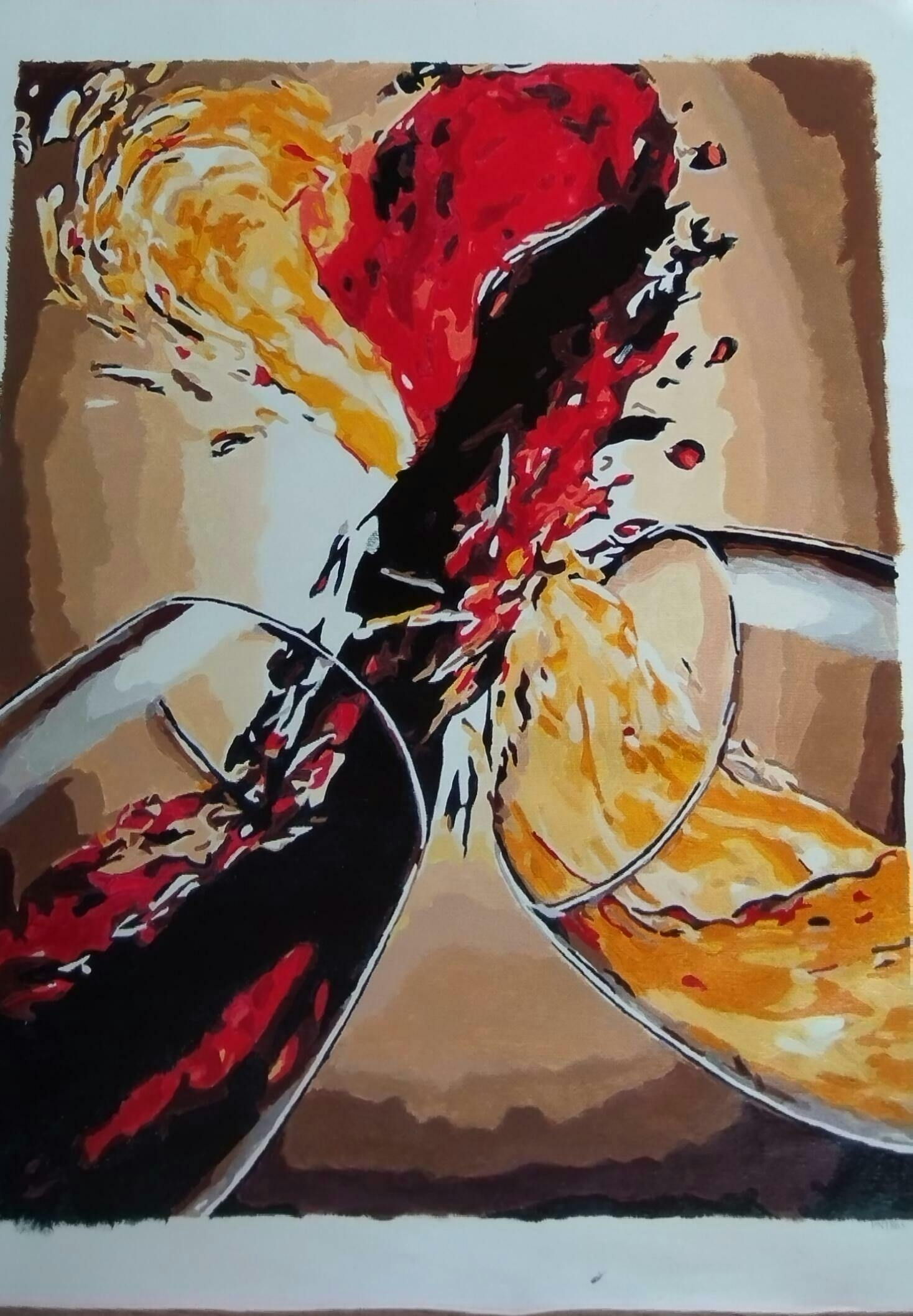 Paint by numbers Wine Mix Figured'Art