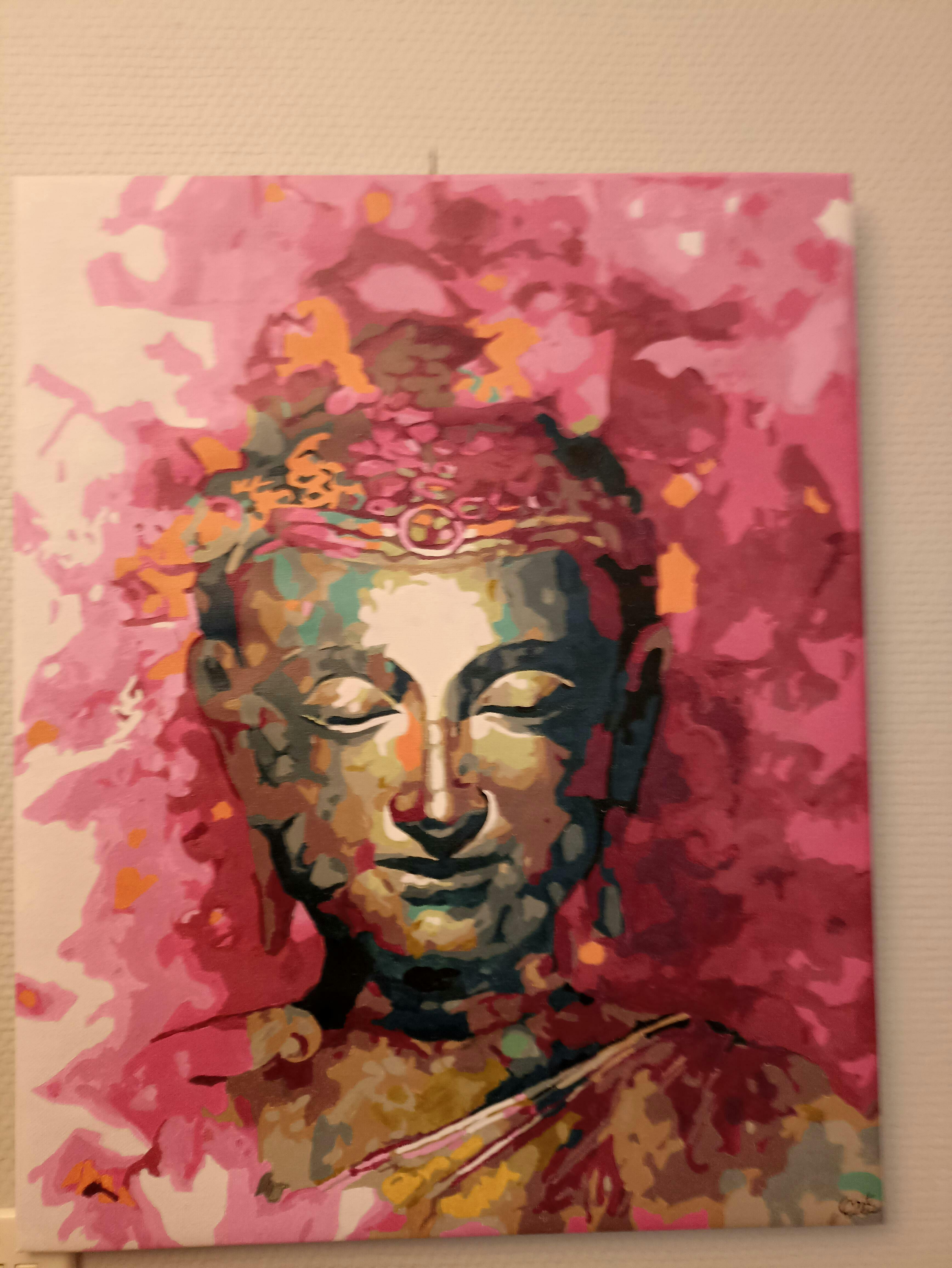 Dipingere con i numeri - Buddha in rosso