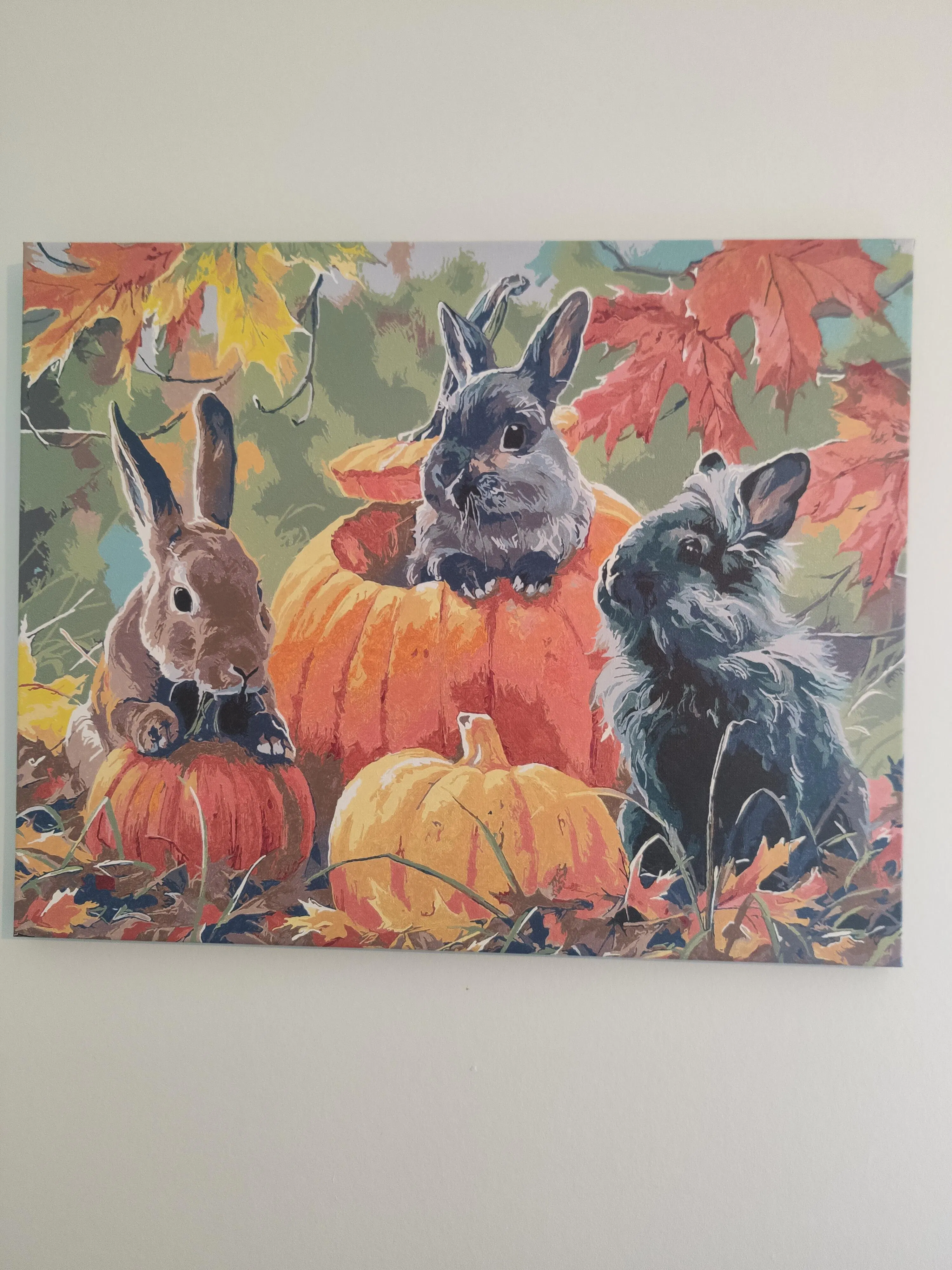 Paint by numbers - Trio of Rabbits – Figured'Art