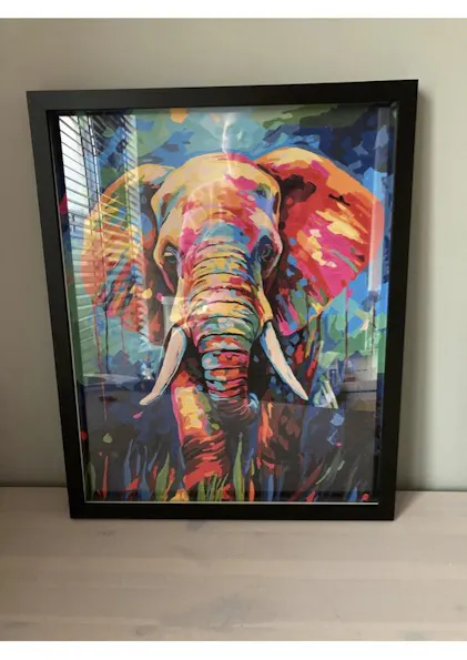Figured'Art Schilderen op Nummer Volwassenen canvas Olifanten Figured'Art Schilderen op Nummer Volwassenen canvas Olifanten