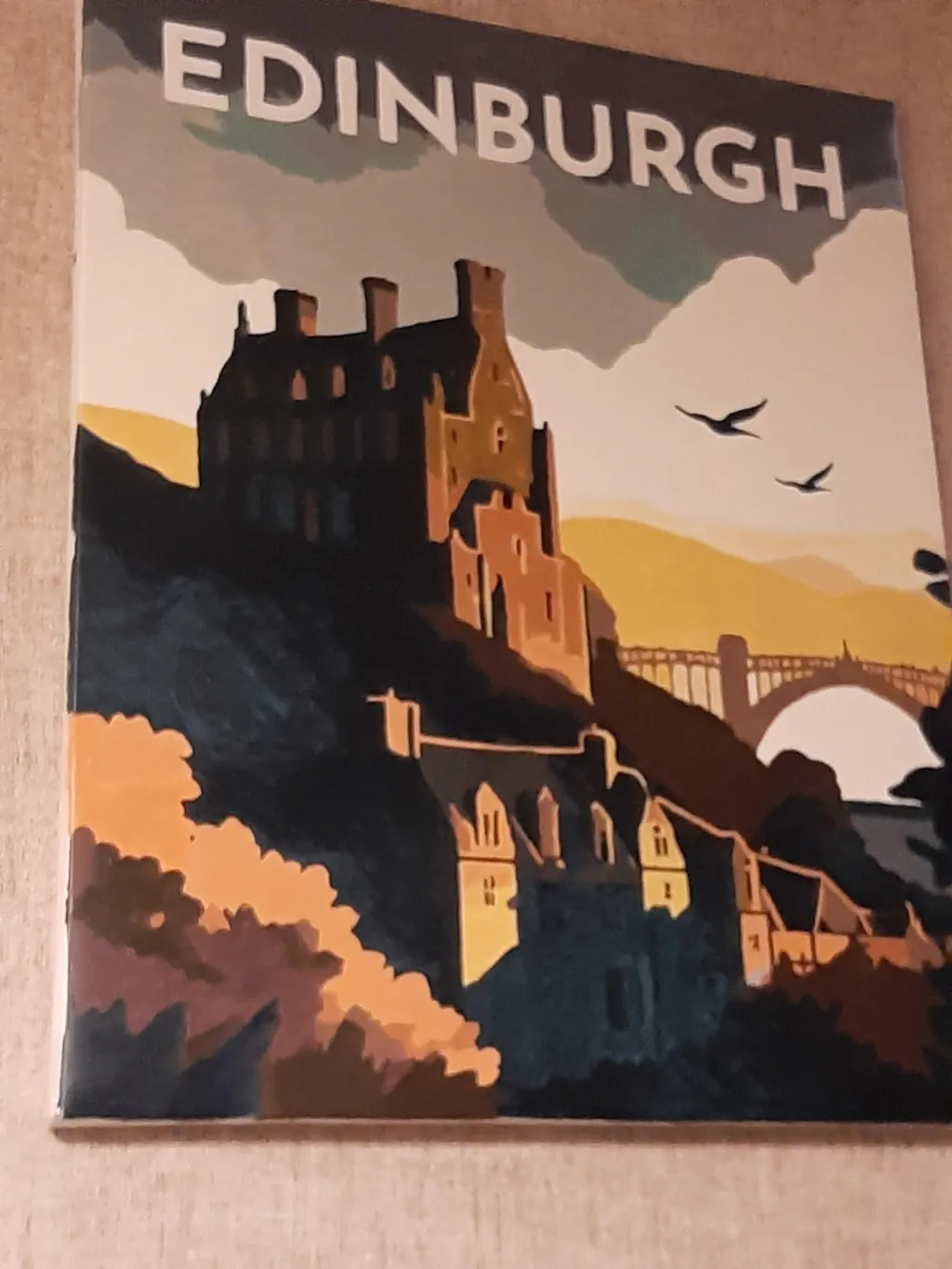 Poster Encadré Château D'Édimbourg - Décoration Murale - Impression D'art Premium