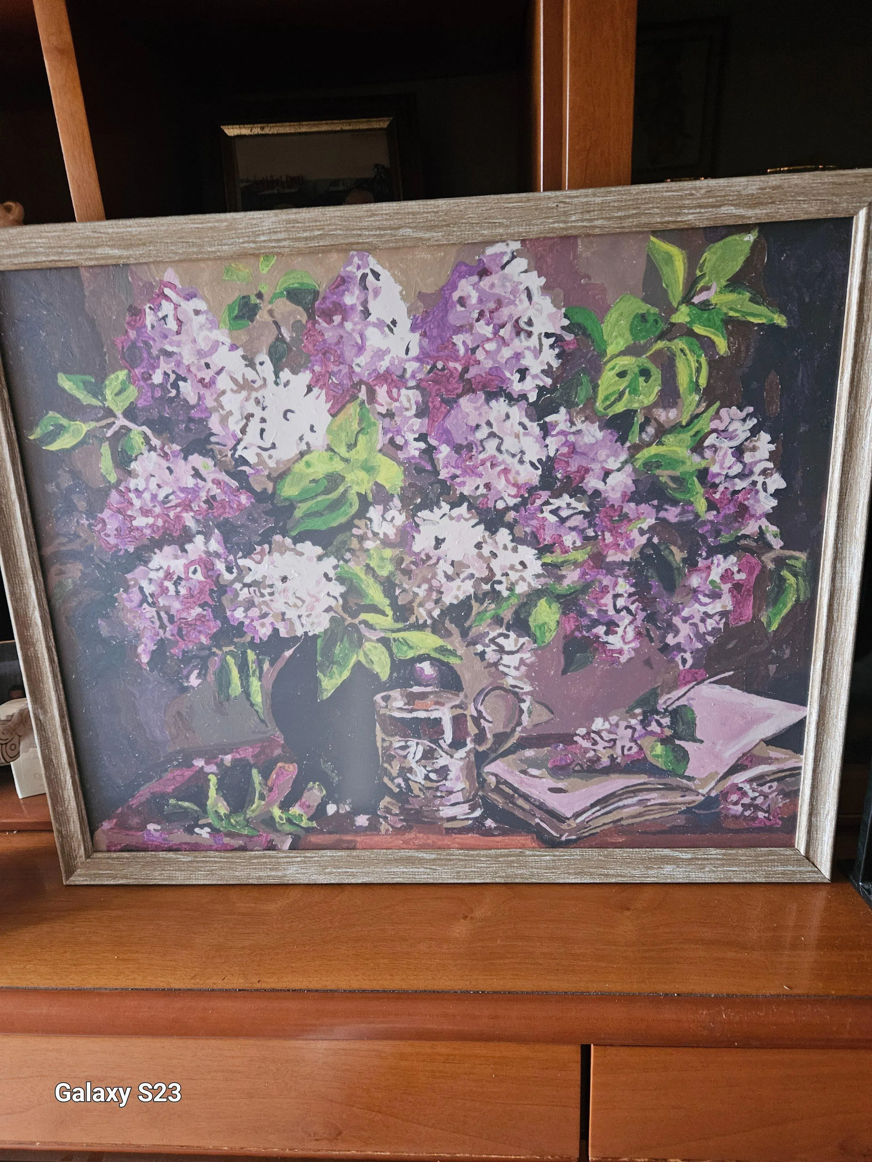 Artnapi Dipingi Con I Numeri – Kit Per Adulti E Bambini – Tela 40x50 Cm Con Cornice – Un Ponte In Un Parco D'Autunno – Colori Acrilici E Pennelli Inclusi – Attività Antistress